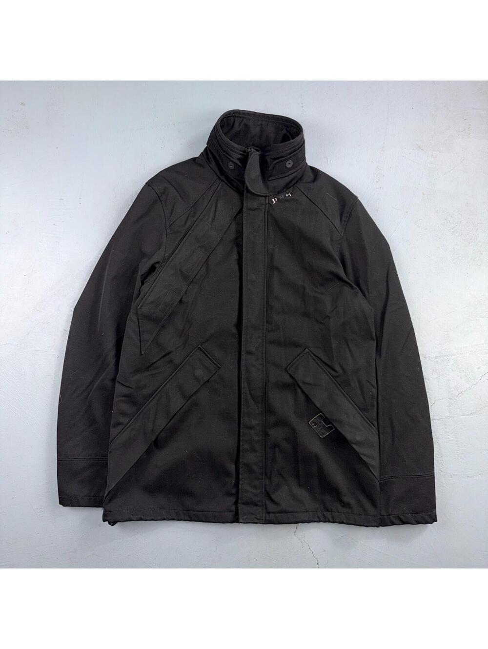 Men's G-Star MFD Short Parka Jacket Large Distressed Military Style Y2K No Hood